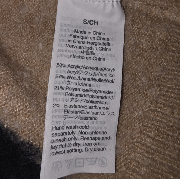 Madewell Dot Graystone Sweater Size S Heather Camel - Picture 8 of 9